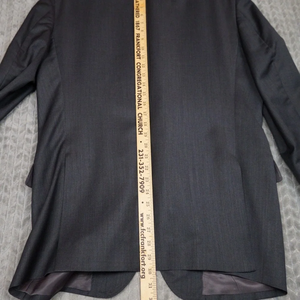 Ermenegildo Zegna Blazer Mens 42R Gray Wool Sport Coat Italy
